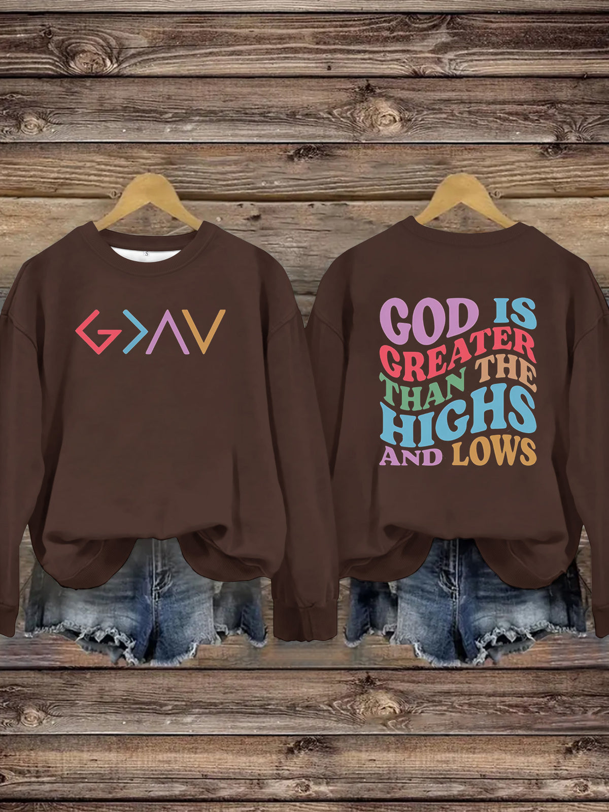 GOD IS GREEN sweatshirt