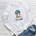 Cat's name cat noodle printed hoodie