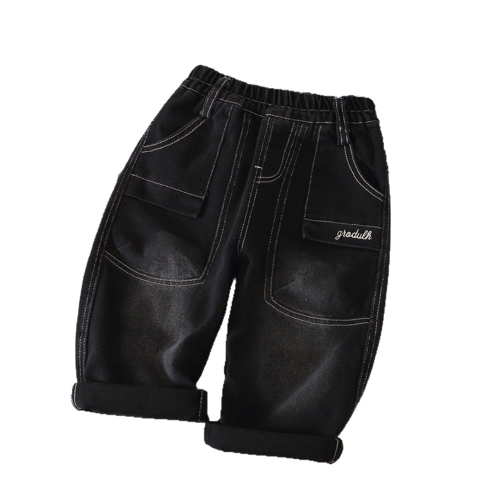 Boys' Cargo Denim Pants