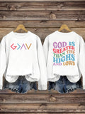GOD IS GREEN sweatshirt