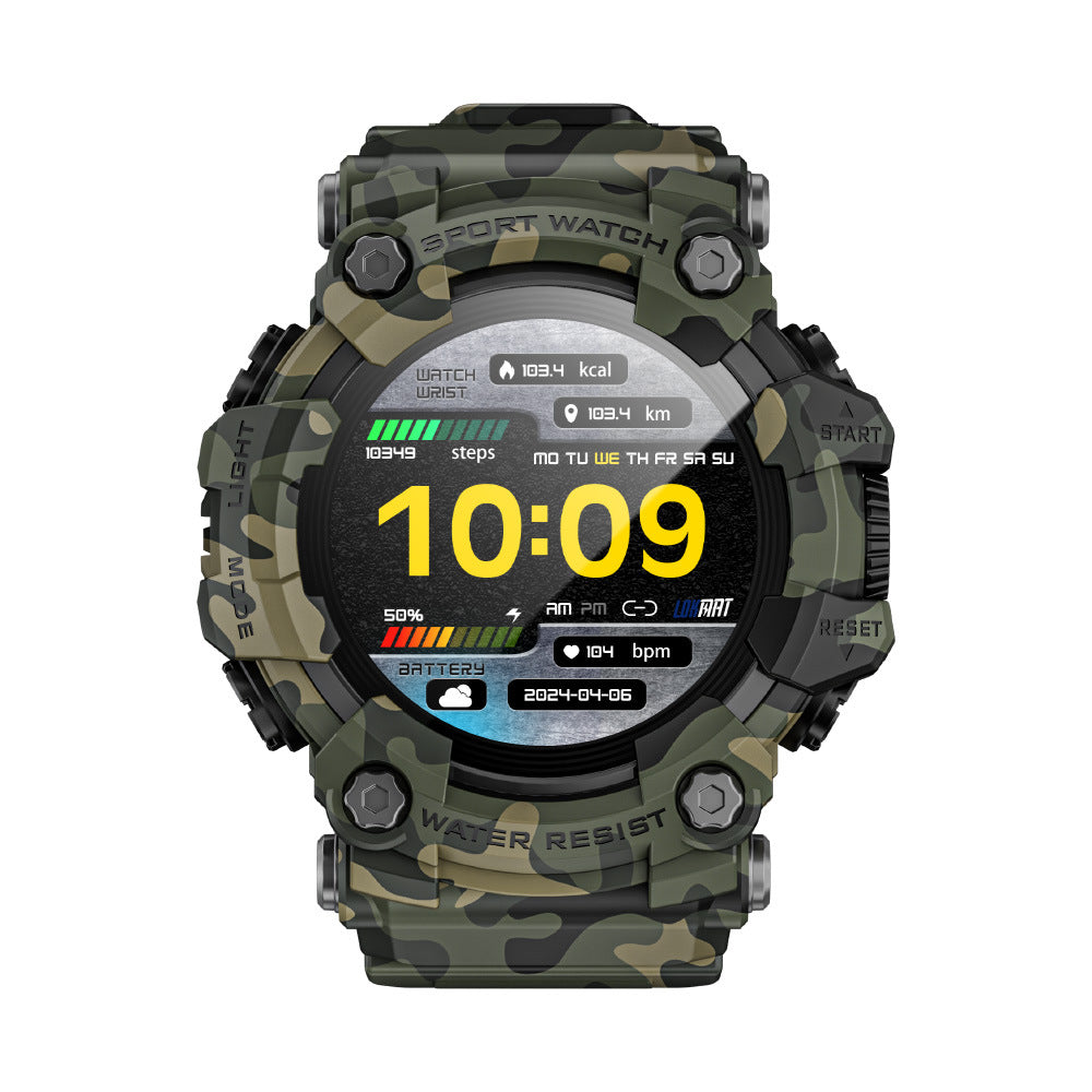 Outdoor sports smartwatch ATTACK GT Bluetooth call compass flashlight music